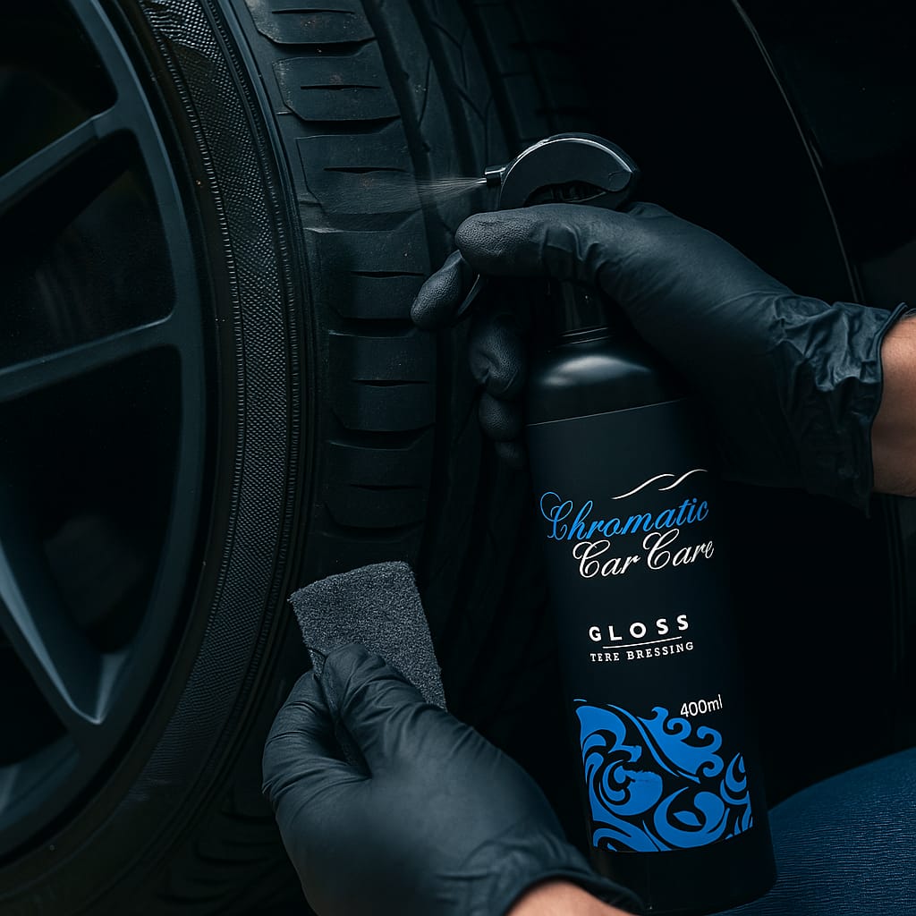 Chromatic car care Tyre Dressing – Deep Black, Mirror Shine